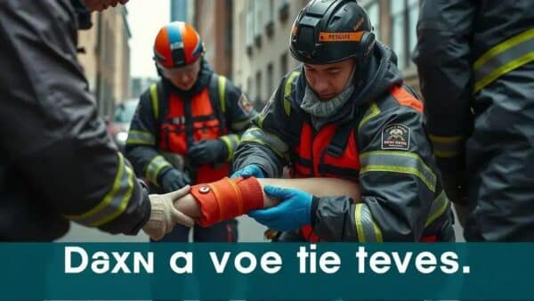 Salvamento dramático de trabalhador com hemorragia: ação rápida e eficiente em Santa Catarina