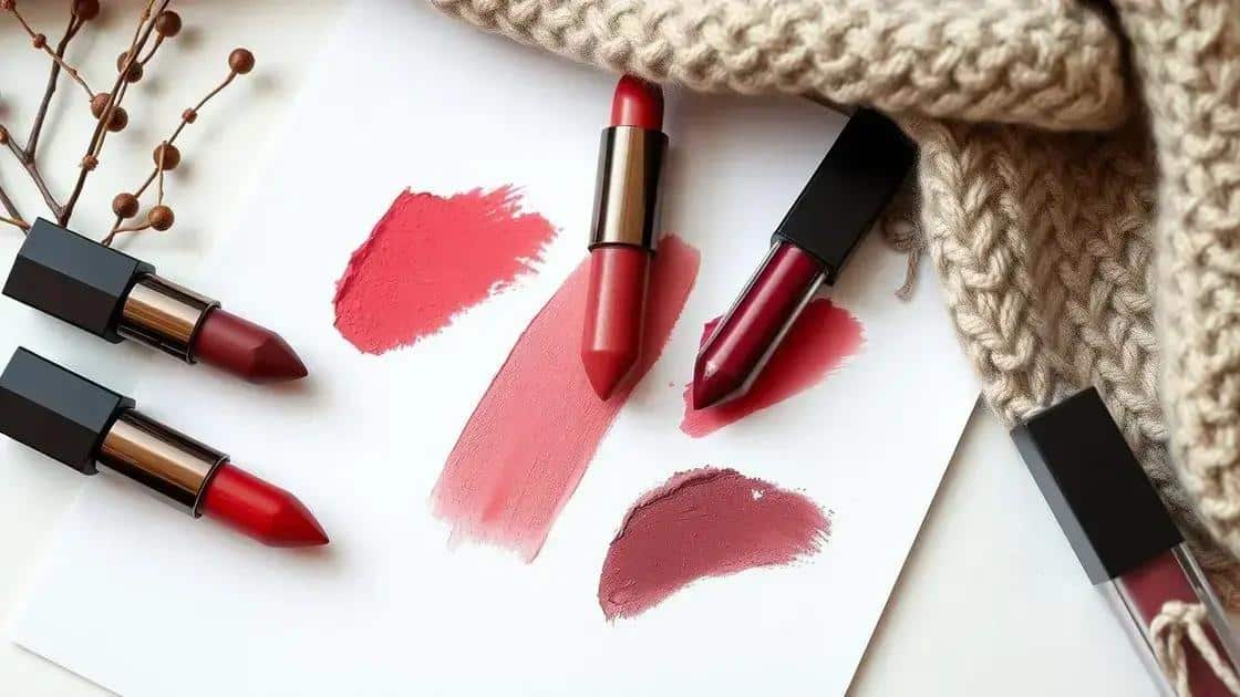 Tendências de cores de batom para o inverno