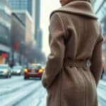 Tendências de Inverno 2025: Como o Casaco de lã com cinto redefine o visual