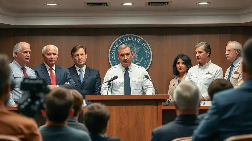 Comentários das autoridades sobre crise hídrica