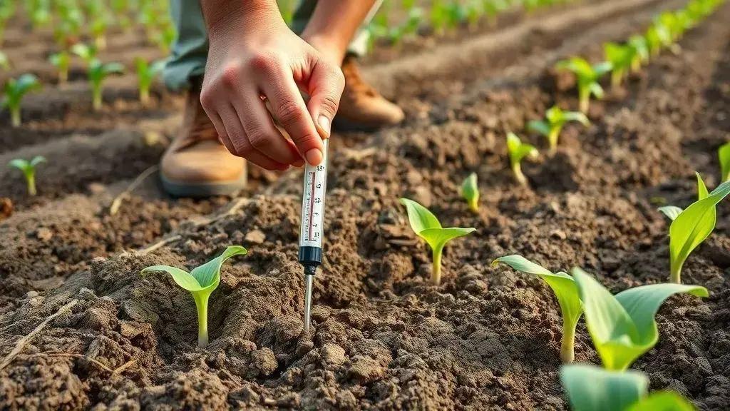 Como a temperatura do solo e palhada influenciam a germinação de milho e feijão