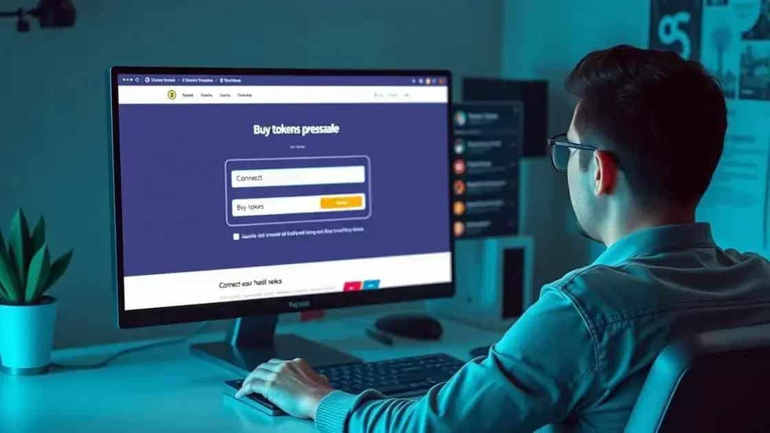 Como participar da presale e onde acompanhar o andamento Como participar da presale e onde acompanhar o andamento