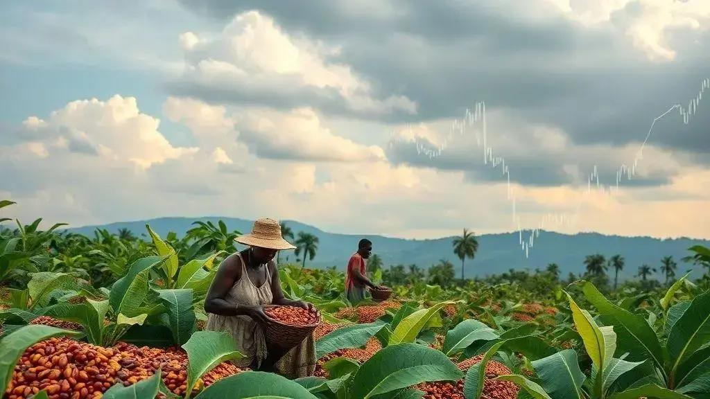 Condições climáticas pressionam preços do cacau na África Ocidental
