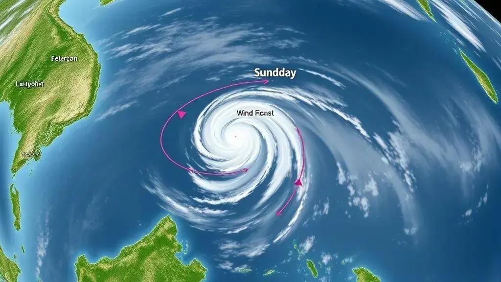 Cronologia: quando o tufão deve chegar