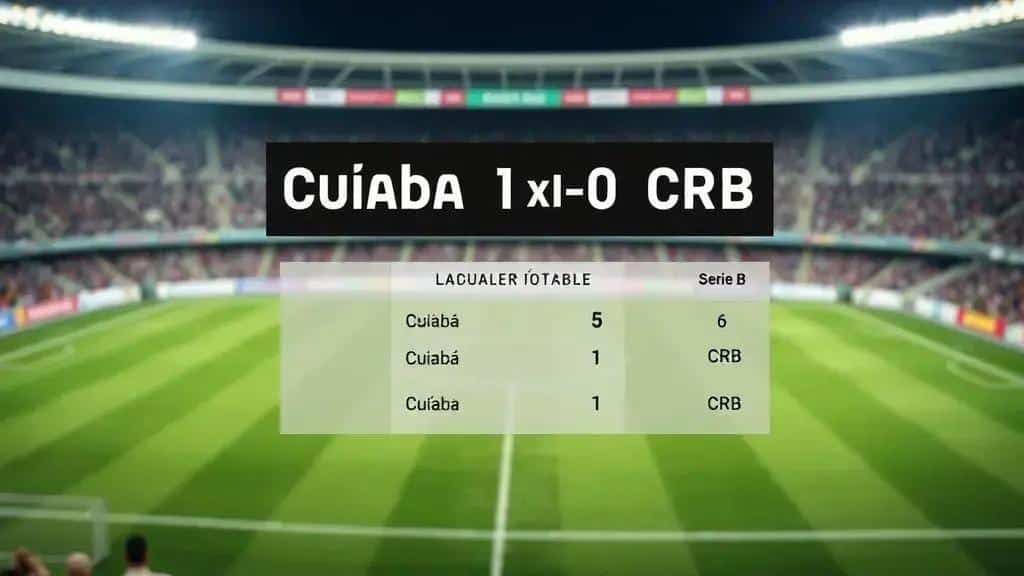 Cuiabá assume 6º lugar na Série B, CRB oscila e fica à distância do G4