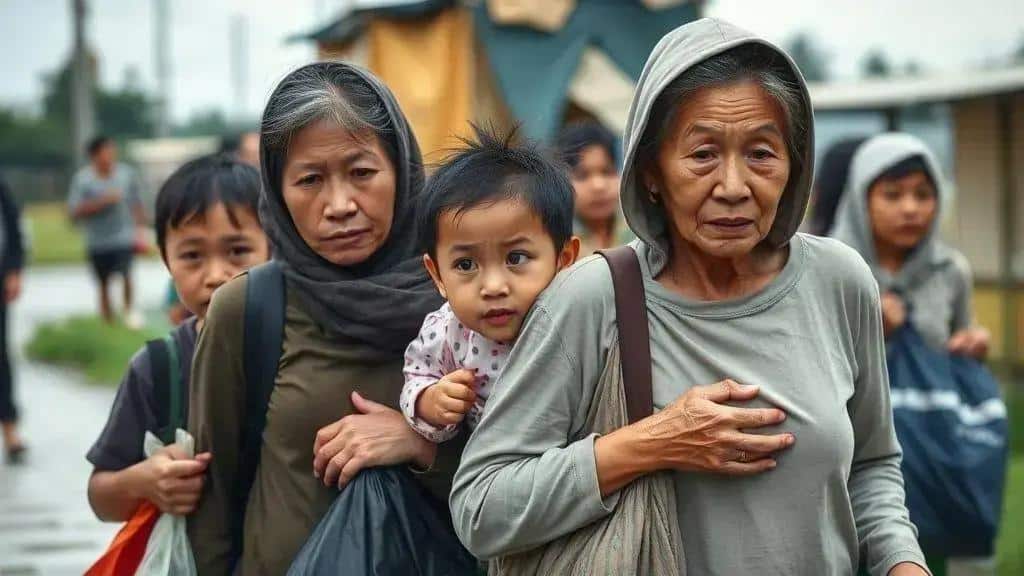 Desafios logísticos para famílias desalojadas