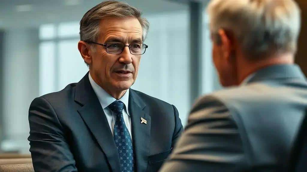 Discussão entre Powell e dissidente sobre o tamanho do corte