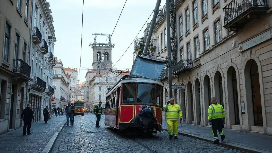 Elevador da Glória em Lisboa registra feridos e vítimas após acidente com bondinho