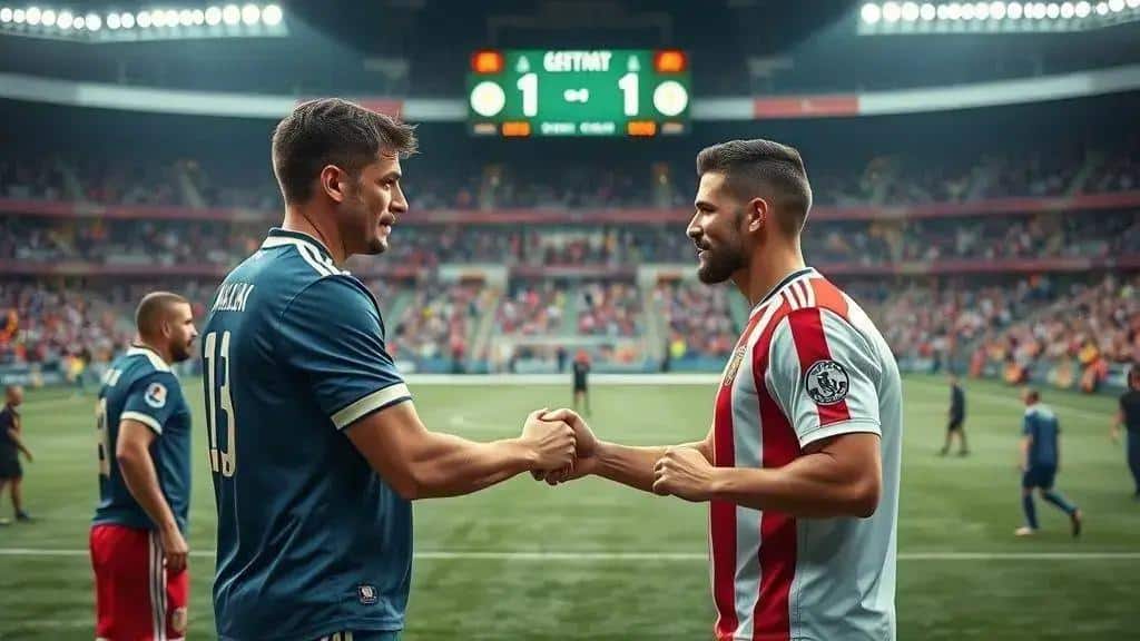 Empate mantendo o suspense para a volta Empate mantendo o suspense para a volta