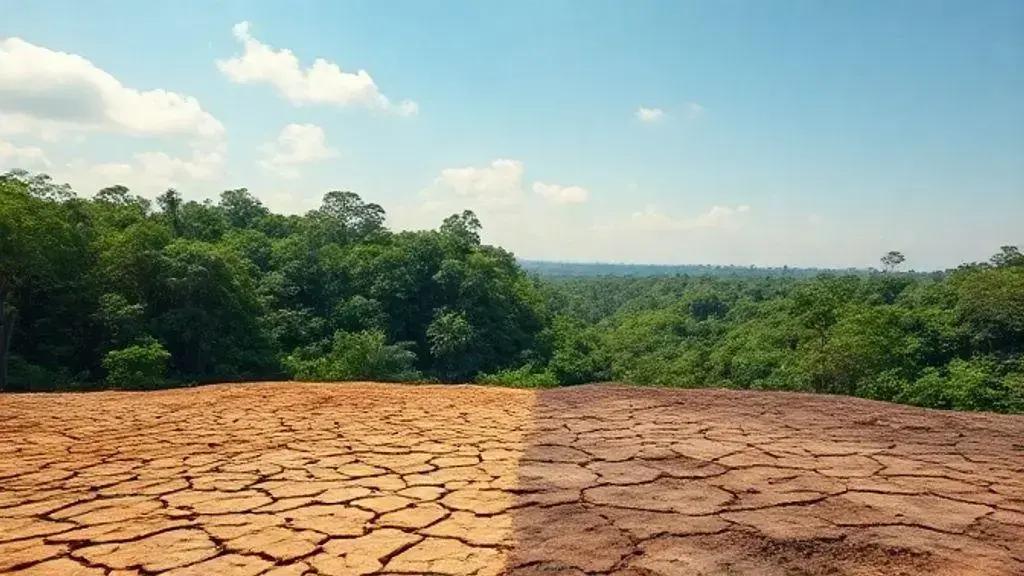 Impactos na chuva e na temperatura da região