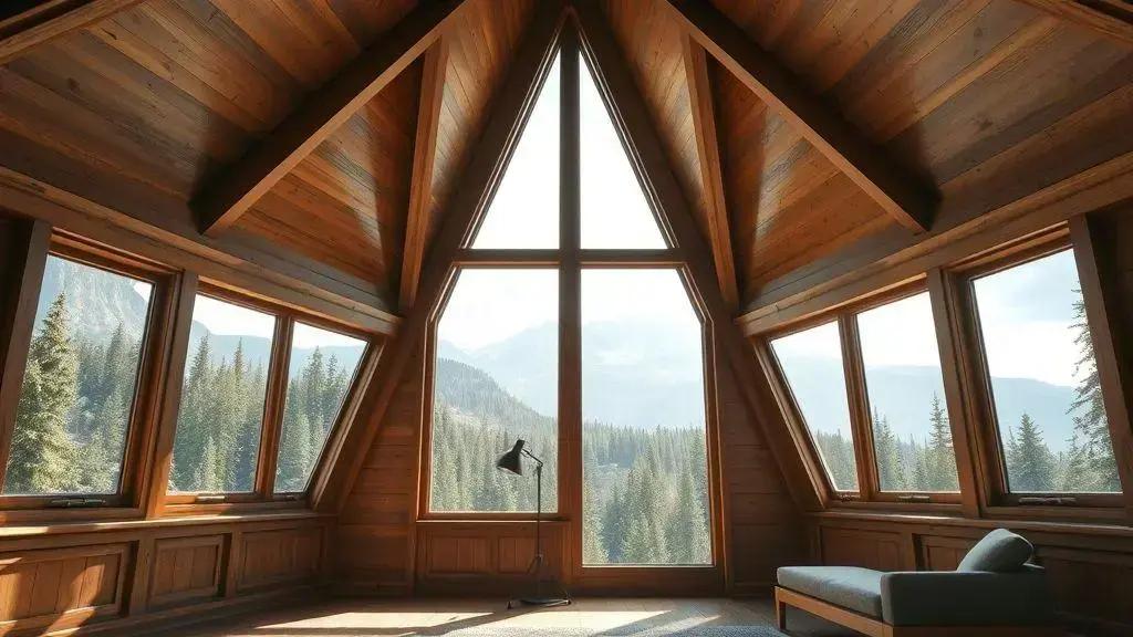 Janelas amplas: integração com a paisagem e iluminação natural Janelas amplas: integração com a paisagem e iluminação natural