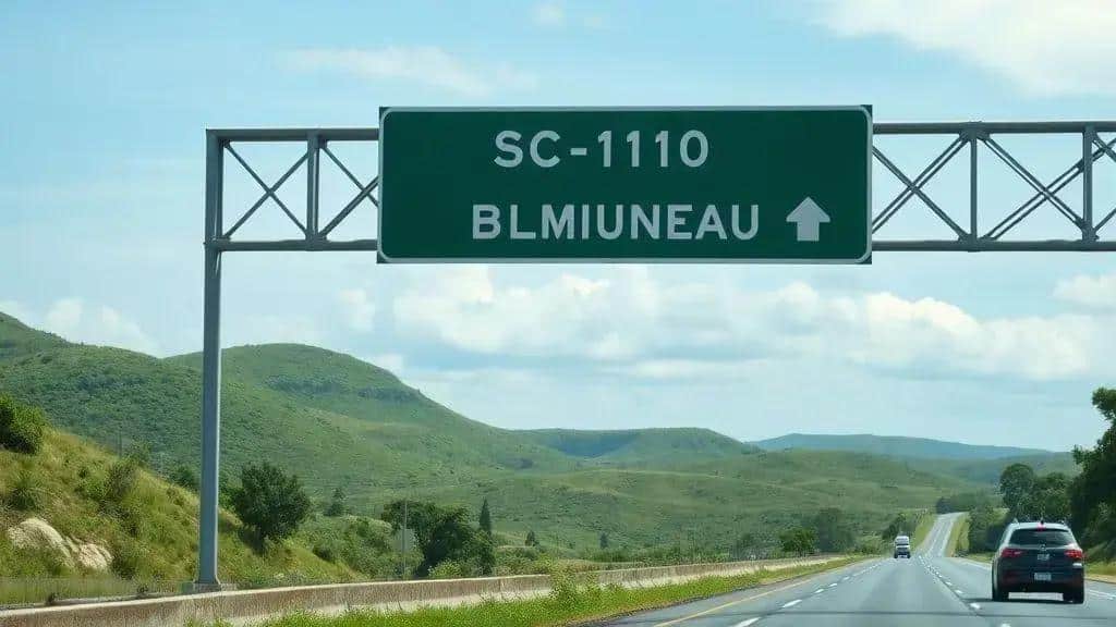 Localização da placa: SC-110, Pomerode Localização da placa: SC-110, Pomerode