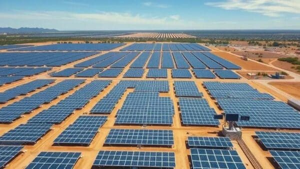Megausina solar centralizada impulsiona Brasil como líder em energia limpa