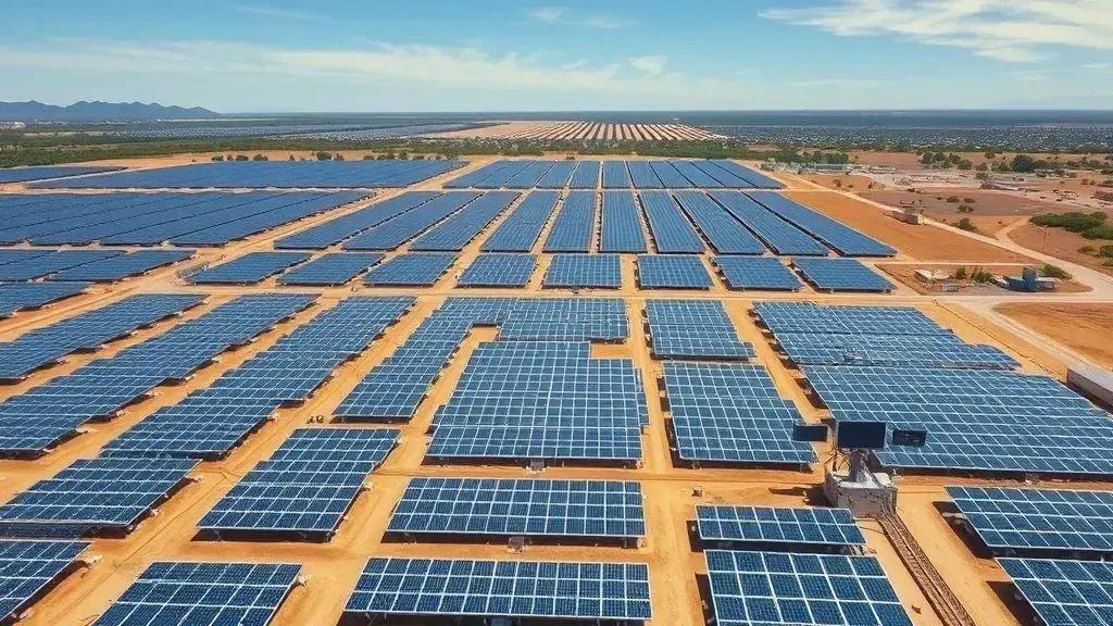 Megausina solar centralizada impulsiona Brasil como líder em energia limpa