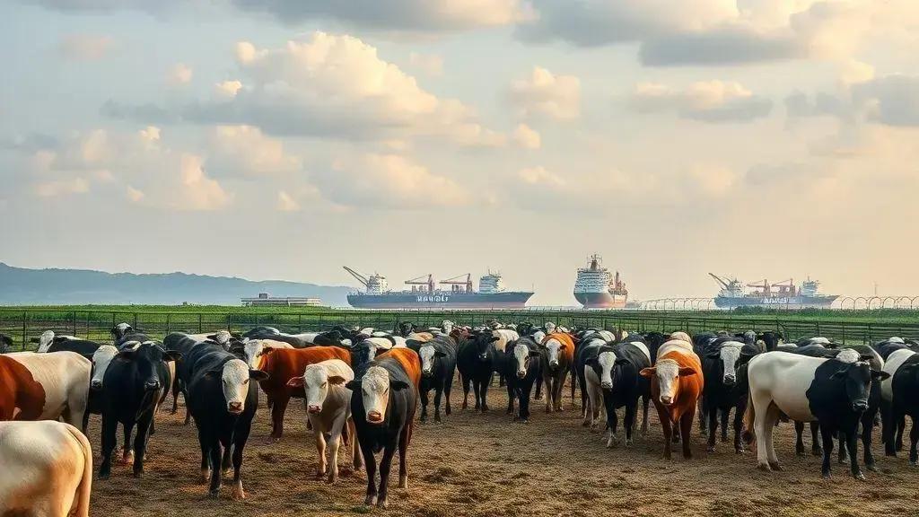 Mercado do boi gordo permanece estável, com exportações impulsionando preços