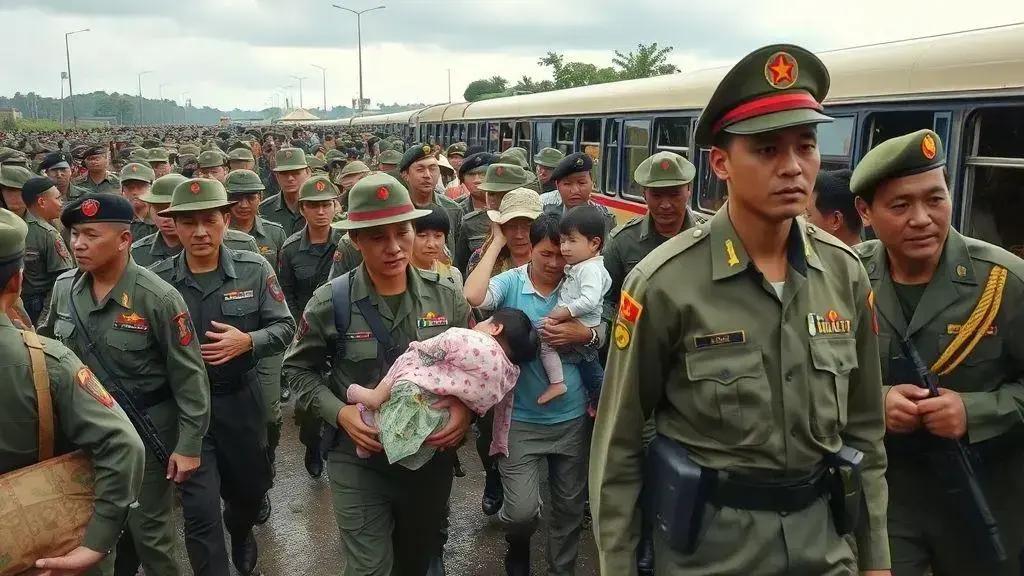 Mobilização de aproximadamente 117 mil militares para assistência