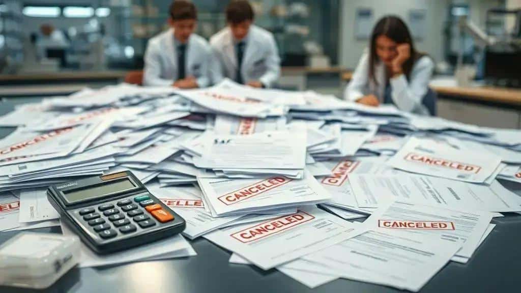 Número de bolsas canceladas atinge ~1,7 mil e US$1,4 bi Número de bolsas canceladas atinge ~1,7 mil e US$1,4 bi