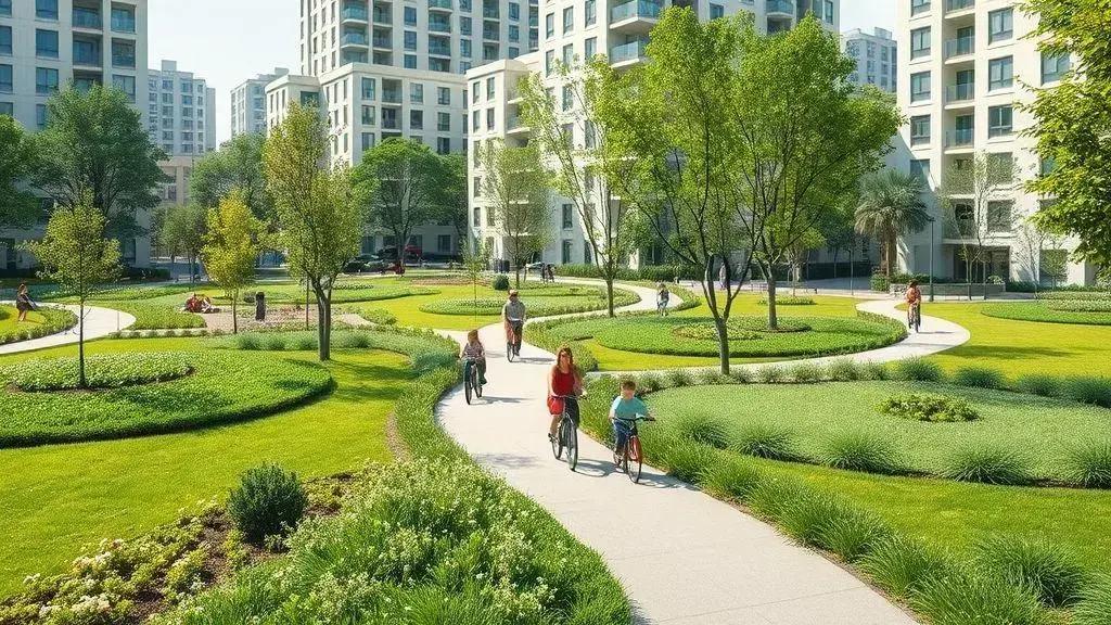 Parques, ciclovias e jardins de chuva