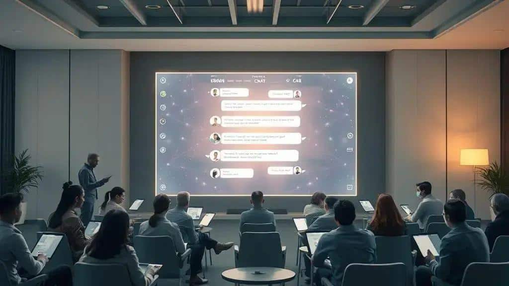 Por que isso mostra o chat como tecnologia central