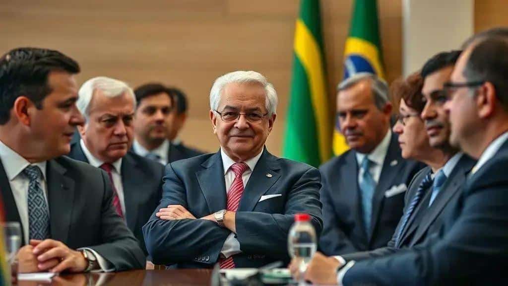 A presença de autoridades brasileiras na agenda