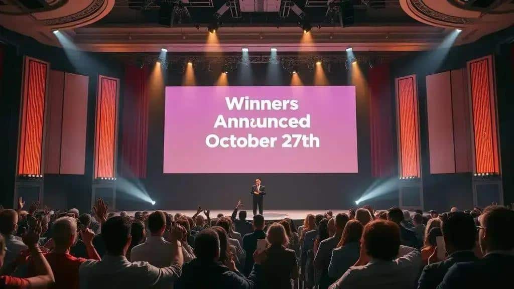 Anúncio dos vencedores ocorre em 27 de outubro