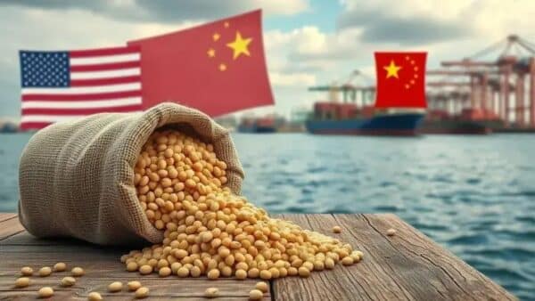 China volta a comprar soja dos EUA antes de encontro Xi-Trump