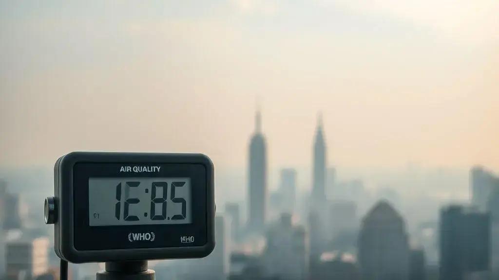 Dados de IQAir e OMS sobre qualidade do ar