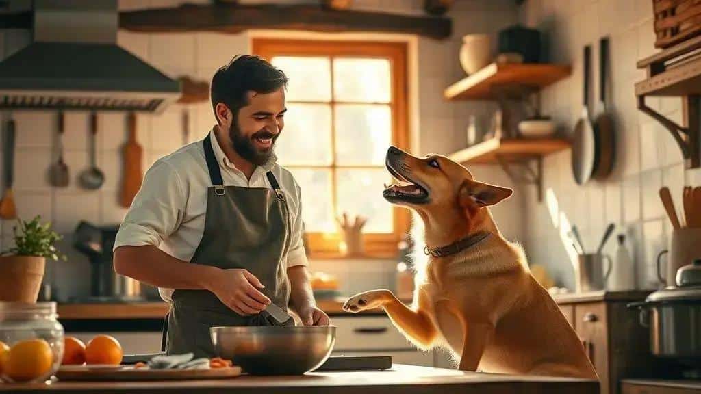 Entre cães e cozinha: a história que encantou assinantes Entre cães e cozinha: a história que encantou assinantes