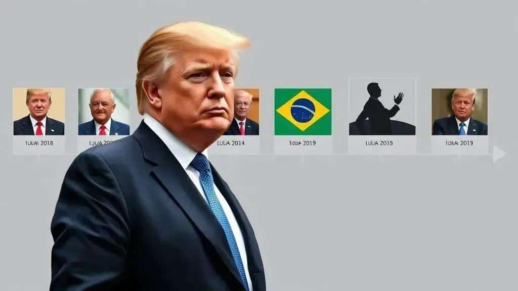 Histórico de encontros Lula-Trump