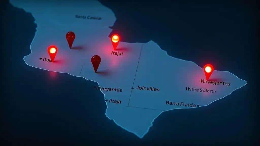 Itajaí, Navegantes, Joinville e Barra Funda entre as cidades catarinenses