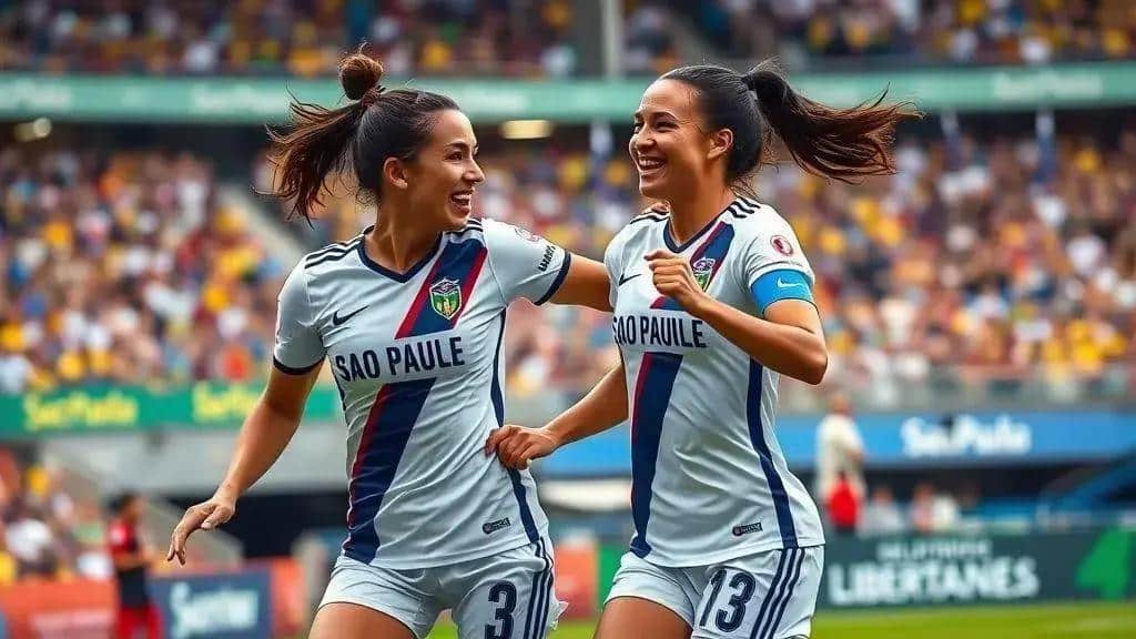 Millene e Camilinha brilham, e o time paulista encara o Colo-Colo na próxima rodada Millene e Camilinha brilham, e o time paulista encara o Colo-Colo na próxima rodada