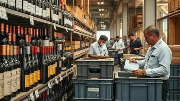 Operação em Joinville apreende vinhos importados com rótulos irregulares