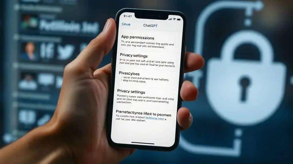 Privacidade e permissões ao conectar apps