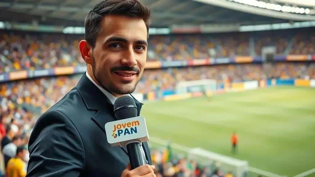 Reportagem de Guilherme Napolis: bastidores no estádio