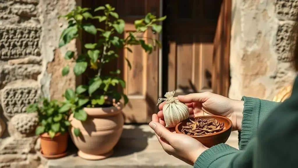 Uso prático: arruda na porta, no lar e nos rituais cotidianos Uso prático: arruda na porta, no lar e nos rituais cotidianos