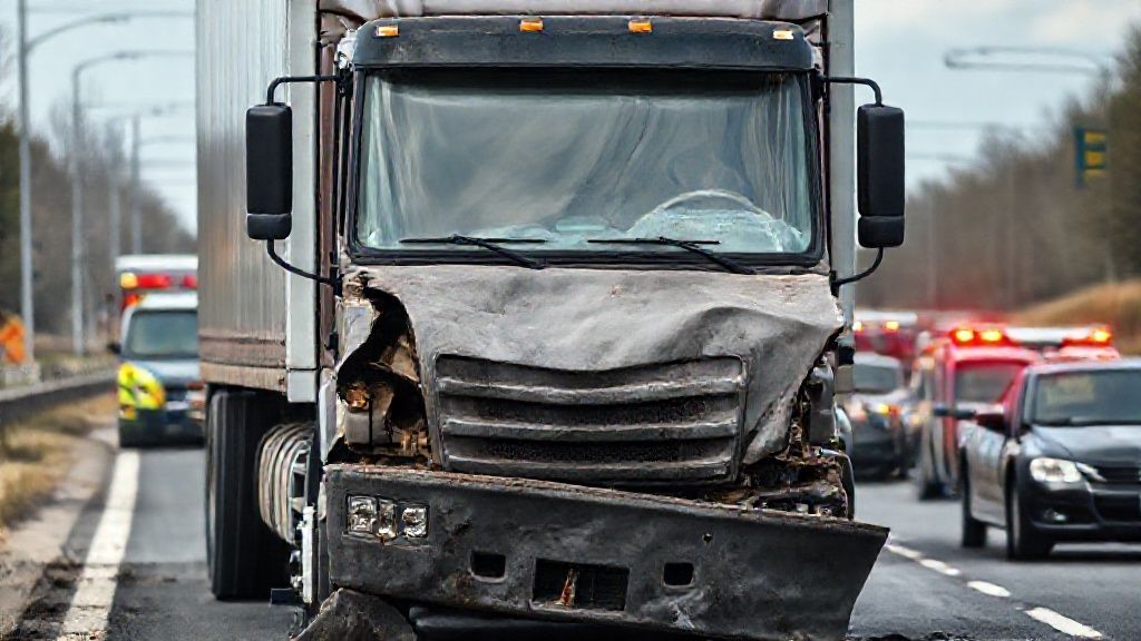 Caminhão envolvido não apresenta ferimentos