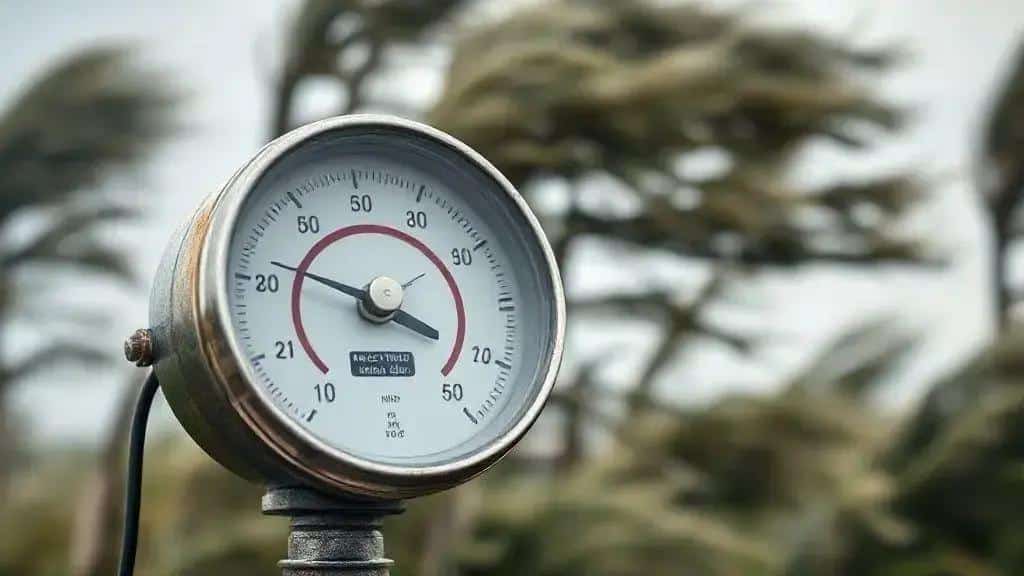 Dados sobre velocidade do vento