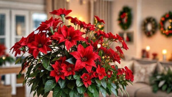 Flores vermelhas para decorar o Natal: escolha, arranjos e dicas