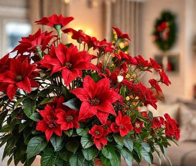 Flores vermelhas para decorar o Natal: escolha, arranjos e dicas