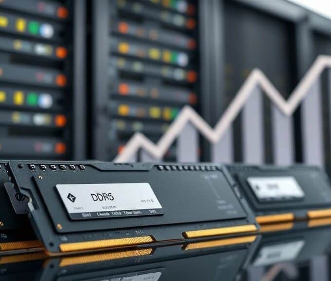Memória DDR5 dispara 60% com demanda de IA; Samsung lidera no mercado