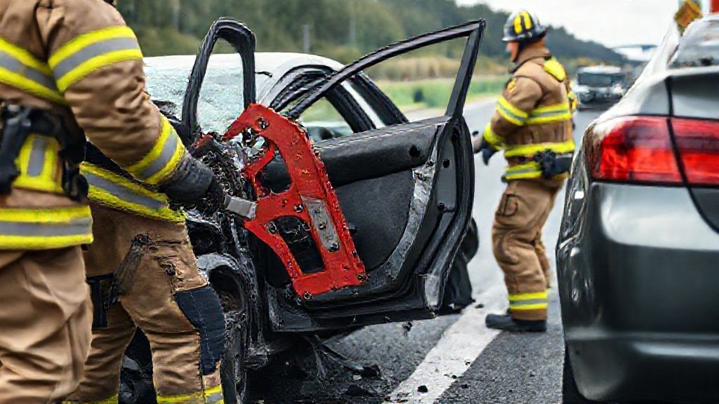 Resgate: abertura de portas com ferramenta de expansão