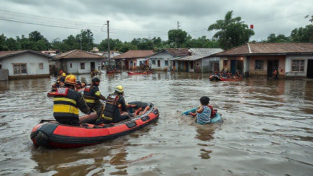 Resgates e evacuações em Luiz Alves Resgates e evacuações em Luiz Alves