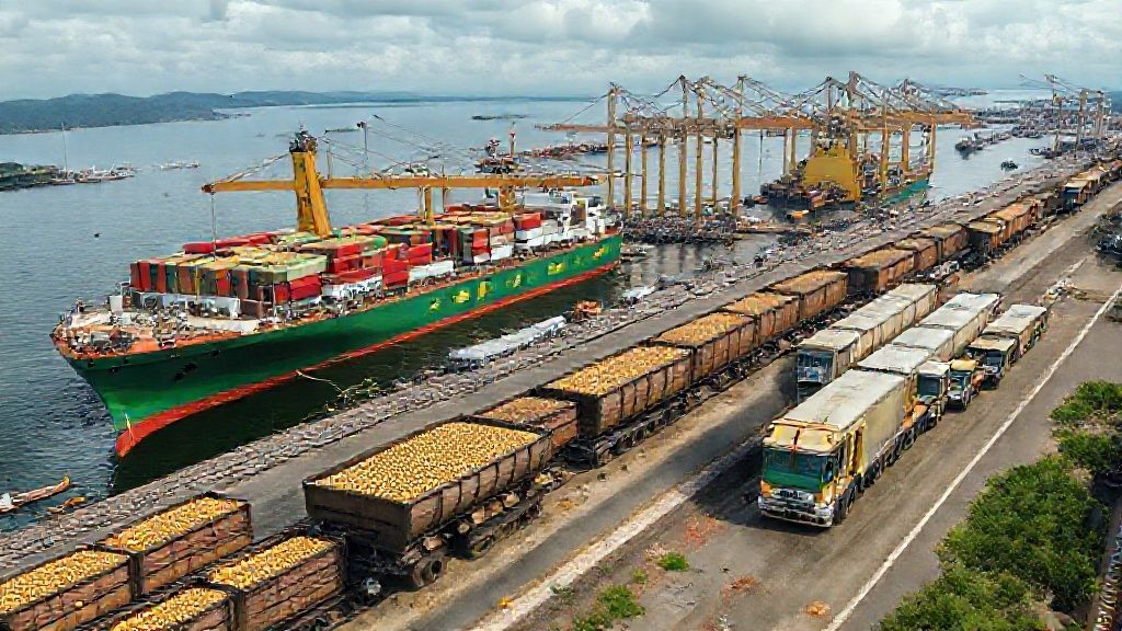 Rotas, portos e cronograma de embarques para o mês