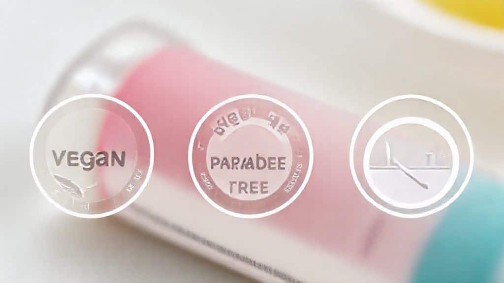 Selos de confiança (vegano, sem parabenkos, cruelty-free)